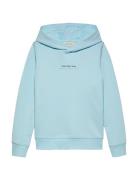 Shifted Backprint Reg. Hoodie Calvin Klein Blue