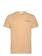 Printed Graphic Ss T-Shirt GANT Beige