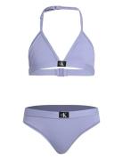 Triangle Bikini Set Calvin Klein Purple