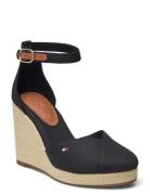 Flag High Wedge Espad Closed Toe Tommy Hilfiger Black