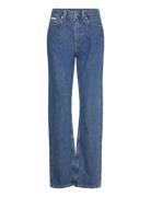 High Rise Straight Calvin Klein Jeans Blue