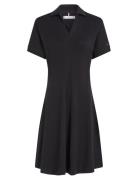 Lyocell Open-Nk F&F Polo Dress Tommy Hilfiger Black