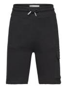 Peached Terry Cargo Short Calvin Klein Black