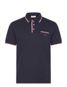 2-Col Tipping Ss Pique Polo GANT Navy