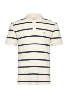 Striped Polo GANT Cream