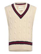 Cable Vest GANT Cream