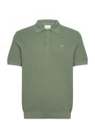 Micro Textured Cotton Ss Polo GANT Green