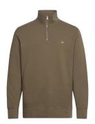 Texture Half-Zip GANT Khaki