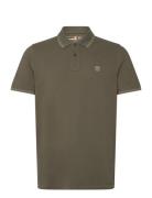 Tipped Pique Short Sleeve Polo Timberland Green