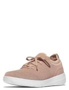 Super-Q Knit Slip-On Laced Sneakers FitFlop Pink