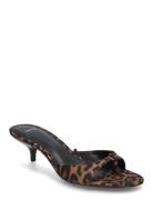 Animal-Print Kitten Heel Sandal Mango Patterned
