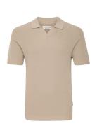 Cfmaverick Ss Polo Knit Casual Friday Beige