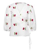 Rebekka Fruit Blouse A-View White