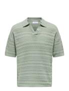 Onsgrayson Ds 5 Chochet Polo Knit Noos ONLY & SONS Green