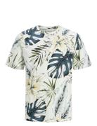Jjhawaii Aop Tee Ss Crew Neck Jack & J S Blue