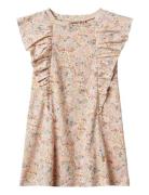 Jersey Dress Ruffle Shirley Wheat Beige