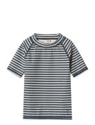 Swim T-Shirt S/S Jackie Wheat Navy