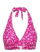 Maui Halterneck Bikini Bra Abecita Pink