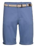 Superflex Chino Shorts W. Belt Lindbergh Blue