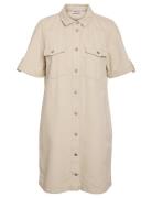 Nmnew Signe S/S Denim Dress Clr Noos NOISY MAY Beige