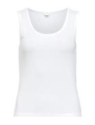 Objjamie S/L Sli Tank Top Noos Object White