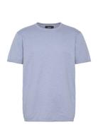 Thomas Knitted T-Shirt Clean Cut Copenhagen Blue