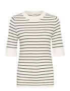 Slspina Striped Pullover Ss Soaked In Luxury White