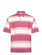 Striped Polo Shirt Short Sleeves Héritage Armor Lux Pink