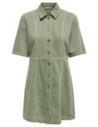 Onlsilla 2/4 Short Button Dress Cc Pnt ONLY Green
