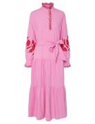Yasbrimu Ls Long Dress YAS Pink