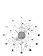 Wall Clock Sunburst Crystal KARLSSON Silver