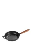 Vintage Frying Pan With Wooden Handle STAUB Black