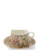William & Morris Teacup & Saucer – Golden Lily 0.28L Morris & Co Patte...