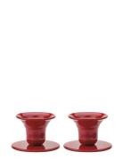 The Bell Candlestick - 2 Pack Kunstindustrien Red