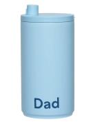 Travel Mug Design Letters Blue