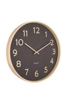 Wall Clock Pure Wood Grain KARLSSON Black