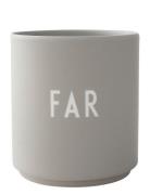 Favourite Cup Design Letters Grey