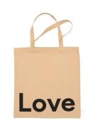 Dl Tote Bag Design Letters Beige