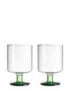 Generous Wine Glass Design Letters Green