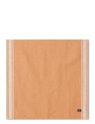 Linen Cotton Napkin With Side Stripes Lexington Home Orange