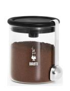 Glass Coffee Jar W/Moka Top Bialetti