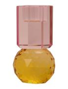 Crystal Candle Holder C'est Bon Yellow