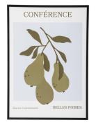 Poire Illustration W/ Frame Bloomingville Green