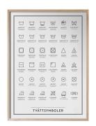 Tvättsymboler Kunskapstavlan® White