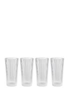Pilastro Long Drink Glass 0.3 L. 4 Pcs Clear Stelton