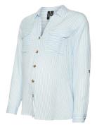 Vmmbumpy L/S Shirt New Noos Vero Moda Maternity Blue