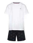 S/S Jersey Pj Set Tommy Hilfiger White
