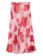 Vmthilda Teora Hw Ankle Skirt Wvn Ga Ce Vero Moda Pink