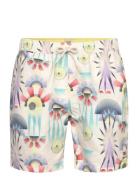 Printed Mid-Length Swimshort Scotch & Soda Cream