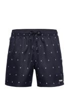 Navy Anchors Shorties Pockies Navy